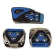 thumbnail image 1 of 3X Universal Antideslizante Pedales Freno Embrague Reposapiés Juego de cubierta para transmisión manual Coche, SM SunniMix Almohadillas para los pedales, 1 of 8