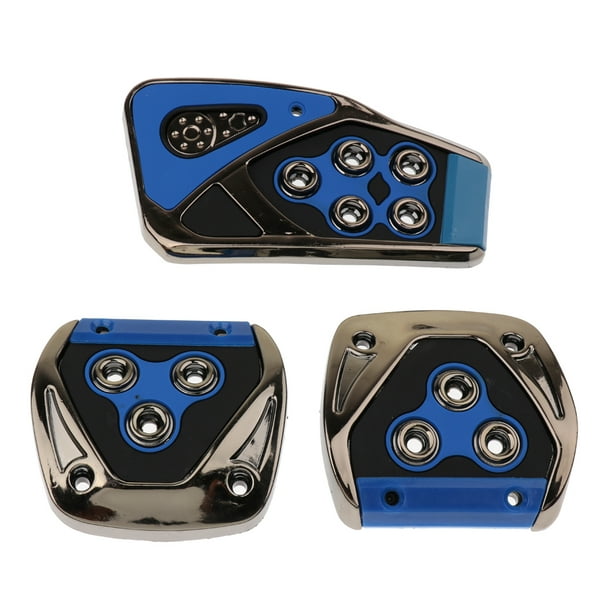 3X Universal Antideslizante Pedales Freno Embrague Reposapiés Juego de cubierta para transmisión manual Coche, SM SunniMix Almohadillas para los pedales