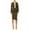 Olive, variant on Women's Elegant 2-Piece Suit – Blazer and Pencil Skirt, Professional Workwear