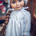 thumbnail image 4 of The Queen's Treasures 18 Inch Doll Clothes, Officially Licensed Little House on The  Prairie Sleepwear Outfit. Full Length Nightgown and Nightcap, Compatible For Use With American Girl Dolls, 4 of 8