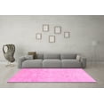 thumbnail image 3 of Ahgly Company Indoor Rectangle Solid Pink Modern Area Rugs, 3' x 5', 3 of 4