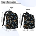 thumbnail image 4 of Easygd Space Rocket Canvas Backpack: Stylish, Lightweight, and Versatile with Large Capacity and Adjustable Straps –, 4 of 7