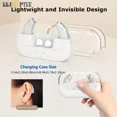 thumbnail image 3 of Hearing Aids Hearing Amplifiers For Seniors Rechargeable With Noise Cancelling-Hearing Aid Loss Amplifier Seniors Adults Charging Case Volume Control,Brown, 3 of 7