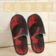 thumbnail image 2 of Fotbe Minimalist Skull Red Pantuflas Peludas para Mujer con Estampado, Zapatillas de Peluche, Zapatos de Invierno para Casa, Uso Interior y Exterior-Medium, 2 of 8