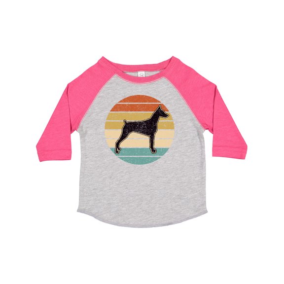 Inktastic Doberman Dog Retro Sunset Boys or Girls Toddler T-Shirt