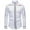White, variant on Afuyipoi Button-Up Long Sleeved Shirts for Men,Stand Collar Lightweight Casual Cotton Embroidered Shirt Gray XL