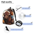 thumbnail image 4 of Lsque Oil Painting Style Iceberg Yak Pattern Canvas Daypack, Durable Backpack, High-quality Versatile Backpack,Vintage Compact Backpack-Medium, 4 of 6