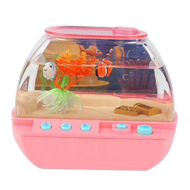 Electric Fish Tank Toy for Kids, Magnetic Toys Electric Fish Tank  Interactive Feeding Experience, Artificial Mini Aquarium Interactive  Feeding