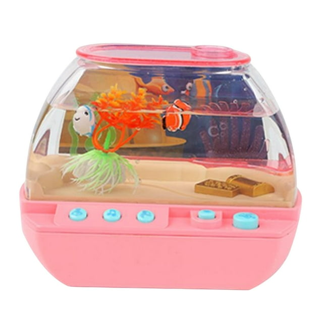 Aquarium Fish Tank Decoration Electrified Cartoon Mini Artificial Fish Tank