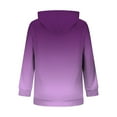 thumbnail image 3 of CENGNIAN No Boundarie Women's Oversized Zip Up Hoodie,Womens Drawstring Long Sleeve Sweatshirts,Y2K Loose Blouses Side zipper With Pocket For Ladies,*2-Purple,Size XXL, 3 of 4