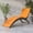 Orange, variant on Sion PE Wicker and Steel Patio Chaise Lounge, White and Gray