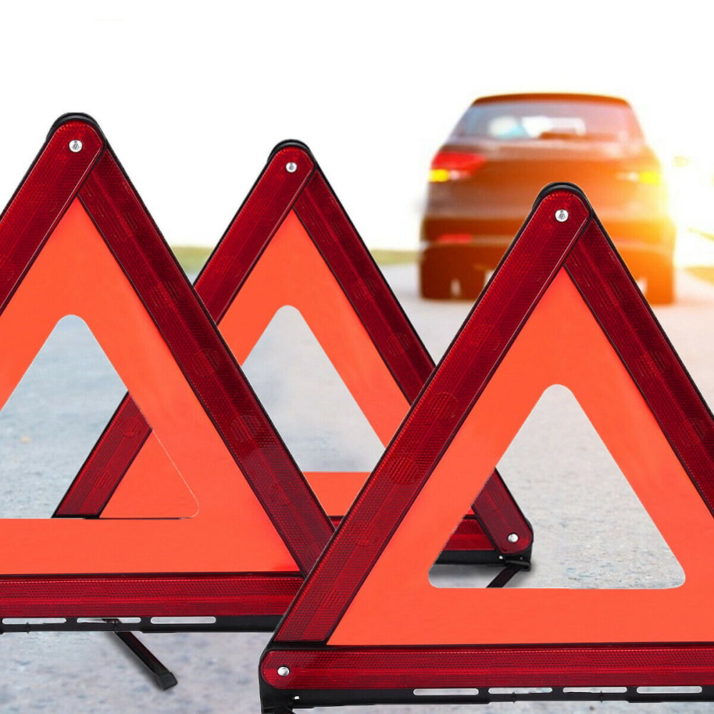 Warning Triangle Emergency Safety Reflective Sign Road Roadside Dot Approved Kit 