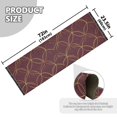 thumbnail image 5 of Yayeee Runner Rug for Bedroom 2'x6' Machine Washable Hallway Non Slip Mat, Circular Gold Pattern, 5 of 8