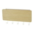 thumbnail image 1 of Clasificador de correo grande para montaje en pared, organizador de correo y llavero con estante de almacenamiento y Madera natural, 1 of 2