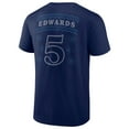 thumbnail image 3 of Men's Anthony Edwards Navy Minnesota Timberwolves Ugly Sweater Name & Number T-Shirt, 3 of 5