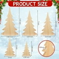 thumbnail image 3 of DIY Paintable Wooden Christmas Tree Christmas Decorations Indoor, 5pcs Wooden Christmas Tree Tabletop Ornaments for Christmas Decor, Table Decor Sanding Christmas Tree Wood Sign for Home, 3 of 8