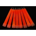 thumbnail image 2 of DirectGlow 6 Ct Orange Jumbo 6 Inch Safety Glow Sticks Bright Neon Industrial Grade, 2 of 5