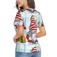 thumbnail image 2 of Goofa Funny Christmas Gnome Pattern Women's Slim-Fit Short-Sleeve V-Neck T-Shirt,Classic-Fit Short-Sleeve V-Neck T-Shirt-3X-Large, 2 of 5