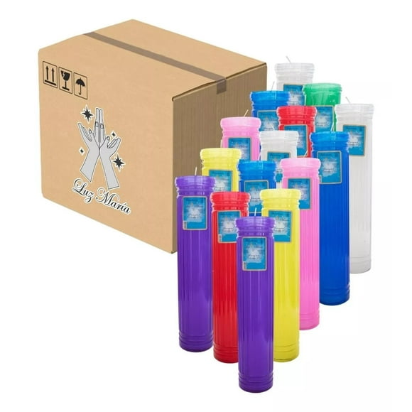 Veladora ecologica quincenal con 15 piezas de colores