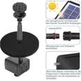 thumbnail image 3 of 6w Solar Springbrunnen Eingebaute1500 Mah Batterie Actualizado Solar Teichpumpe Wasserpumpe Solar Schwimmender Fontne Pumpe Mit 6 Fontnenstile Fr Garten,, 3 of 5