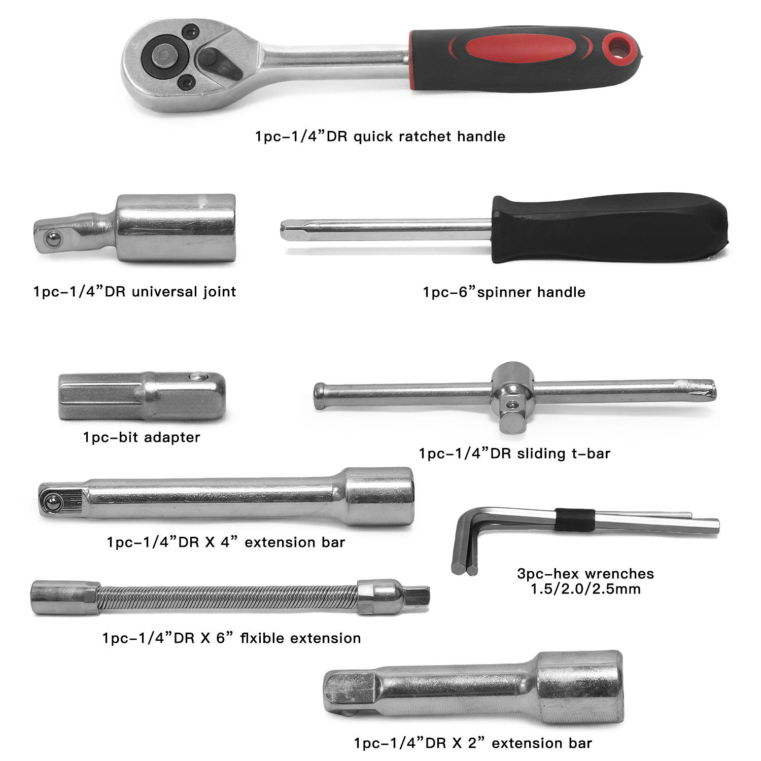 ENROSLU 46-Piece Socket Ratchet Wrench Tool Kit photo 3