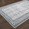 thumbnail image 4 of 5' X 8' Ivory And Blue Oriental Power Loom Stain Resistant Area Rug, 4 of 6