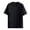 Black, variant on Mens T Shirts Casual Stylish Quarter Sleeve Big and Tall T Shirts Loungewear Casual Stylish Solid Color Boat Neck Casual Outdoor Basic Basic Tee