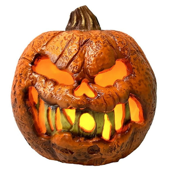 Morris Costumes - Rotten Flaming Pumpkin With Timer Halloween Decoration 8" - One Size