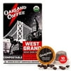 Oakland Coffee West Grand - 10 Count Organic Decaf Coffee Pods, Premium, Never Bitter, Slow Roasted, Smooth, Strong & Bold Flavor, Single Serve Individual Compostable Coffee Pods
