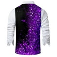 thumbnail image 5 of Telankuip Retro Vests for Men Herringbone Tweed Stand-Up Collar Formal Suit Vest Single Sleeveless Casual Business Wedding Groomsmen Waistcoats with Pockets Dark Purple XXXXL, 5 of 5