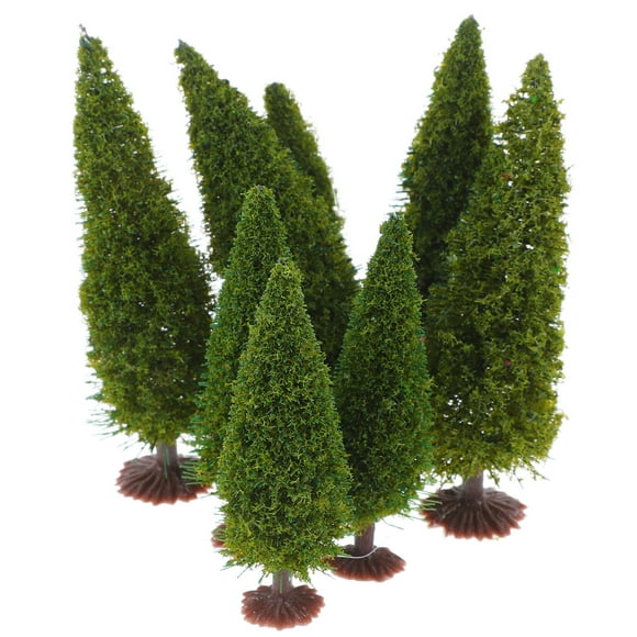 12 piezas de juguetes de árbol de carretera en miniatura, decoración de árbol de paisaje, adornos de árbol de mesa de arena, modelos de árboles de calle en miniatura para micropaisaje.