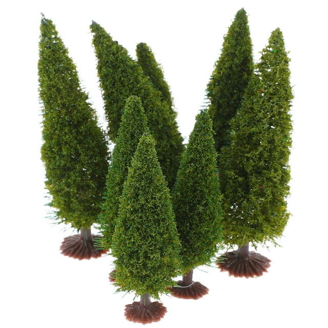 12 piezas de juguetes de árbol de carretera en miniatura, decoración de árbol de paisaje, adornos de árbol de mesa de arena, modelos de árboles de calle en miniatura para micropaisaje.