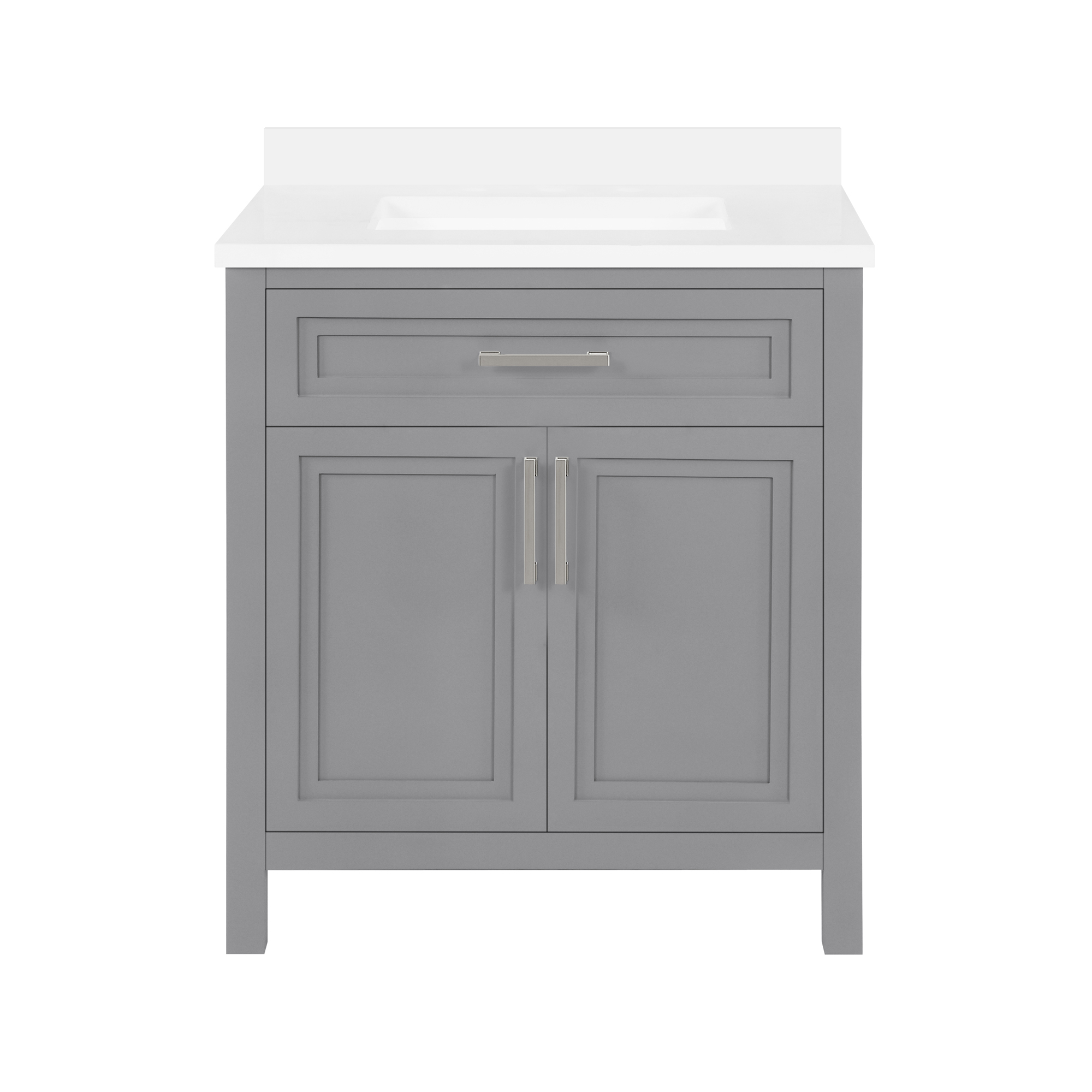 Ove Decors Laney 30 in W x 22 in D American Grey Bathroom Vanity with