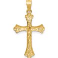thumbnail image 5 of 14K Yellow Gold Crucifix Pendant (29 X 16) Made In United States k5075, 5 of 6