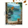 thumbnail image 3 of Mediterranean Coastal View Canvas Print/Wall Art， Perfect for Living Room， Bedroom， Bathroom， Kitchen， and Office Decor, 3 of 8