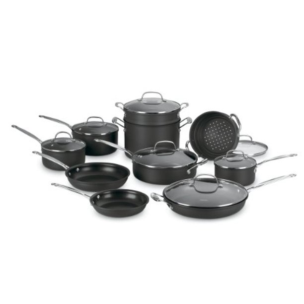 Cuisinart Corporation 6617 Cuisinart 17pc Nonstick Anodized Set