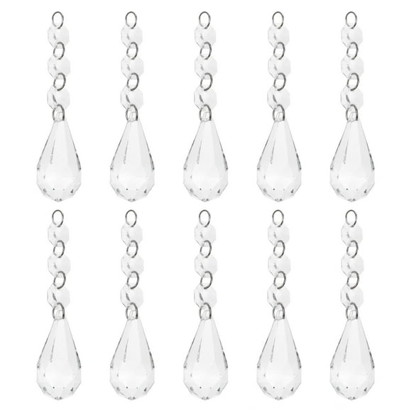 Eease 20pcs Hanging Crystals Beads Door Beads Curtains DIY Craft Jewelry Pendant