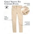 thumbnail image 2 of Beverly Hills Polo Club Girls' School Uniform Pants - 2 Pack Stretch Skinny Fit Khaki & Navy Uniform Pants (4-16), 2 of 7