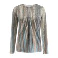 thumbnail image 5 of ICHUANYI Liquidación Moda Mujer Impreso Camiseta Suelta Manga Larga Blusa Cuello Redondo Casual Tops ICHUANYI WER202308173560, 5 of 5