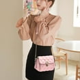 thumbnail image 4 of Suitable for women to go to work for dating.Large-capacity shoulder bag PU crossbody bag - pink, 4 of 5