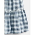 thumbnail image 3 of Wonder Nation Girls Woven Tiered Dress with Short Sleeves, Sizes 4-18, 3 of 4
