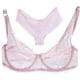 thumbnail image 3 of Nuevos sistemas de sujetador de gasa de encaje de mujer empujan hacia arriba la ropa interior ultraf Abanopi Rosa/36B, 3 of 4