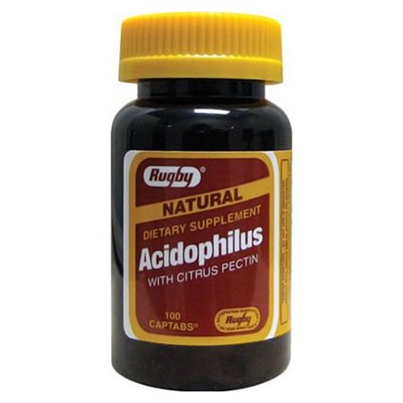 Rugby Natural Acidophilus Dietary Supplement Captabs With ... Rugby Natural Acidophilus Dietary Supplement Captabs With ...