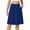Blue, variant on WTOBBY Ladies' Fashionable Casual High-waisted Button Front Skirt, Women's Tailored Office Daily Wear Skirt with Elegant Design and Comfort Fit,Black L