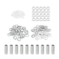 thumbnail image 1 of Unique Bargains M10 Thread 1.18' Lamp Pipe Kit with Lock Nuts Washers Fasteners Assortment Hardware, 1 of 5