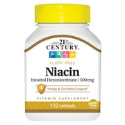21st Century - Niacin 500 mg - Flush Free - 110 Capsules