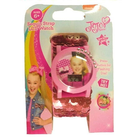 Band Pink Dial Watch - JoJo Siwa Sequin Strap Flashing Dial Watch (Pink)