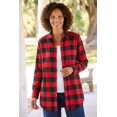 thumbnail image 2 of Woman Within Plus Size Petite Plaid Double-Brushed Cotton Flannel Shirt, 2 of 6