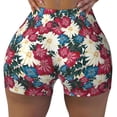 thumbnail image 2 of Picia Beautiful Flower Printed Workout Shorts for Women Seamless Scrunch Butt Lifting High Waisted Yoga Gym Booty Running Moisture-wicking Short Pants-XX-Large, 2 of 9
