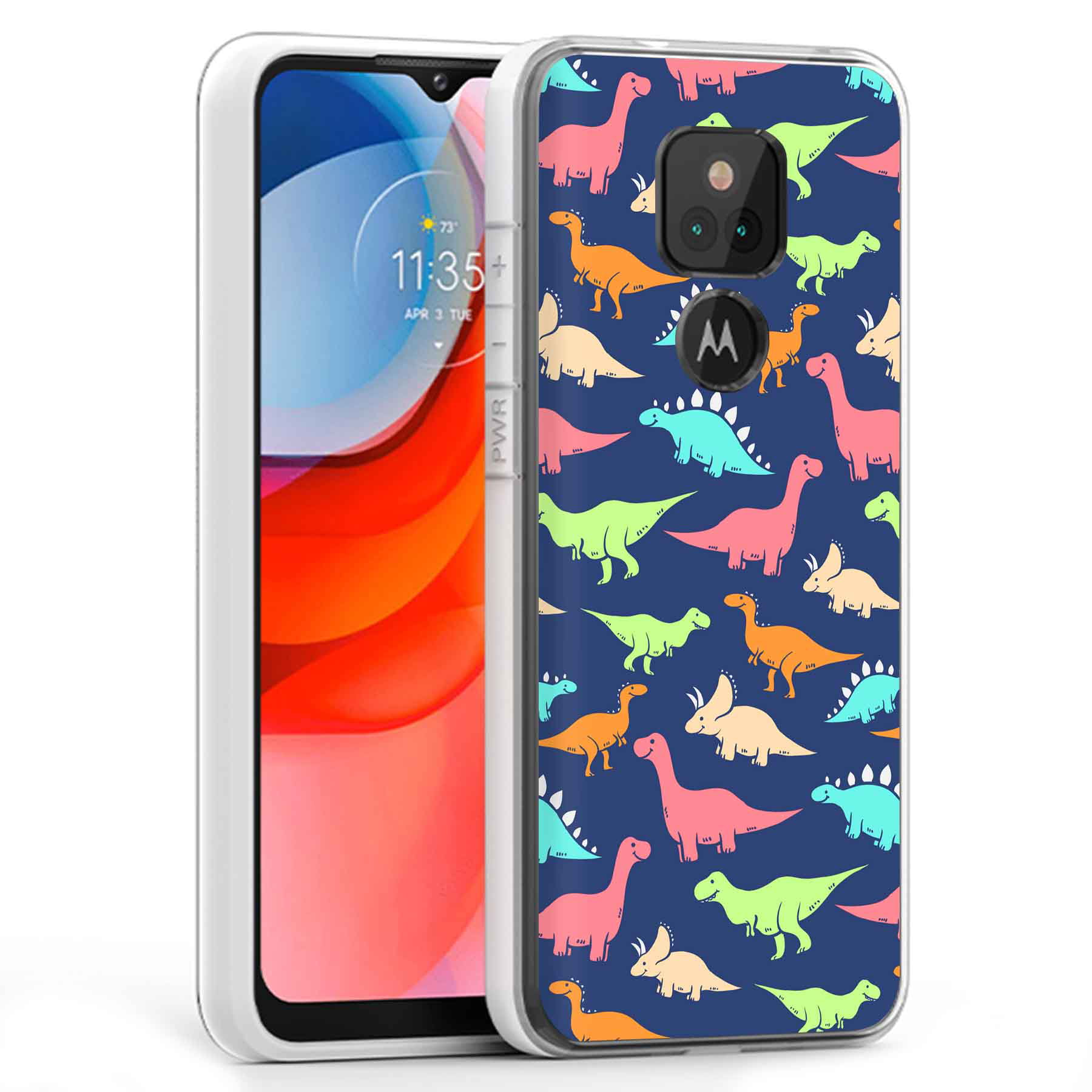 Streng Mok Nadenkend TalkingCase Slim Phone Case Cover Compatible for Motorola Moto G Play  2021,Dinosaur 1 Print,Lightweight, Flexible, Soft, USA - Walmart.com
